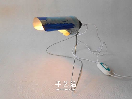 科技小制作：用易拉罐做灯罩的简易台灯